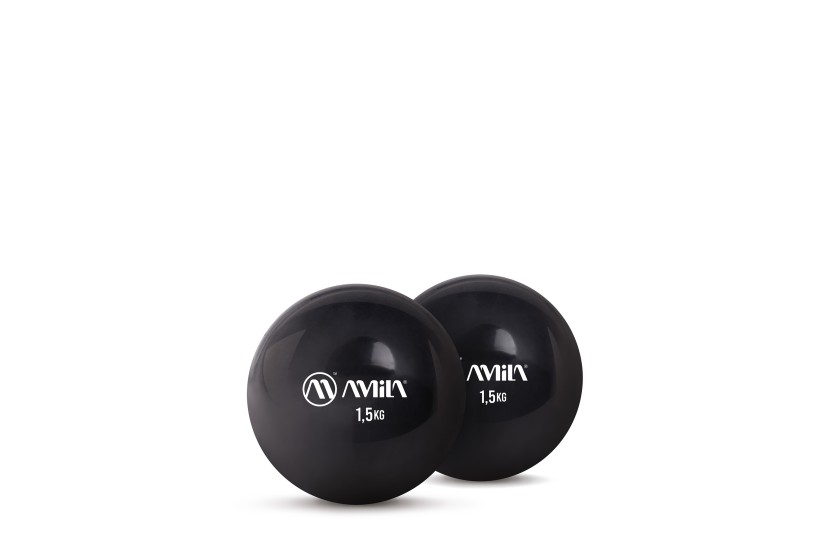 Amila Amila Palm Ball Two-Pack 1,5Kg Μαύρο (96723)