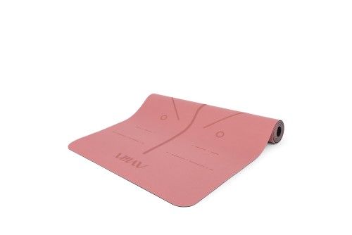 Amila Στρώμα Yoga Pilates Trinity Pu 183X65X0,4 Cm - Rose Pink (96761)