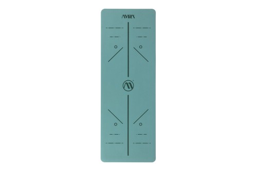 Amila Στρώμα Yoga Pilates Trinity Pu 183X65X0,4 Cm - Teal Green (96762)