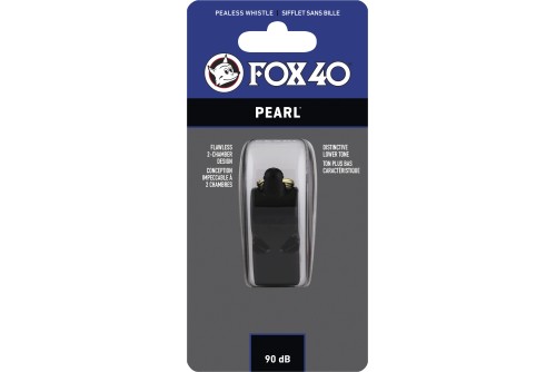 Amila Σφυρίχτρα Fox40 Pearl Μαύρη (97020008)