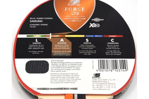 Amila Ρακέτα Ping Pong Sunflex Force C20 (97152)
