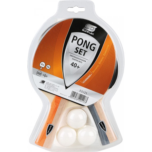 Amila Σετ Ping Pong Sunflex 2 Ρακέτες - 3 Μπαλάκια (97230)