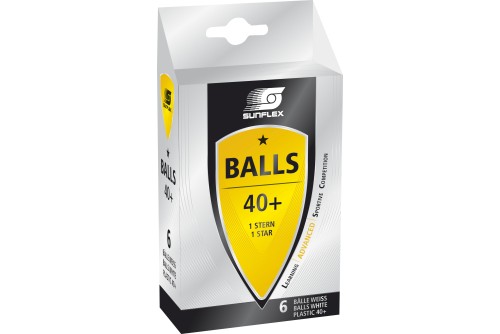 Amila Μπαλάκια Ping Pong Sunflex Advanced Pvc 6 Τεμάχια (97251)