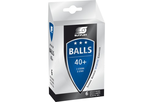 Amila Μπαλάκια Ping Pong Sunflex Sportive Pvc 6 Τεμάχια (97252)