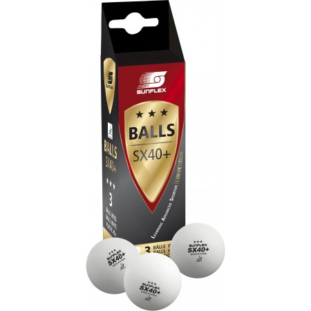Amila Μπαλάκια Ping Pong Sunflex Sx40- Competition Pvc 3 Τεμάχια 