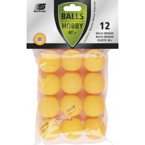 Amila Μπαλάκια Ping Pong Sunflex Hobby Pvc 12 Τεμάχια Πορτοκαλί (97261)