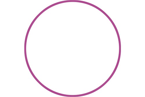 Amila Χούλα-Χουπ Hq 60Cm - Φ19Mm - 230Gr, Φούξια (98801)