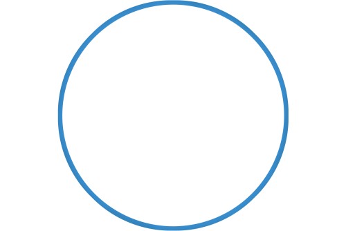 Amila Χούλα-Χουπ Hq 60Cm - Φ19Mm - 230Gr, Μπλε (98805)