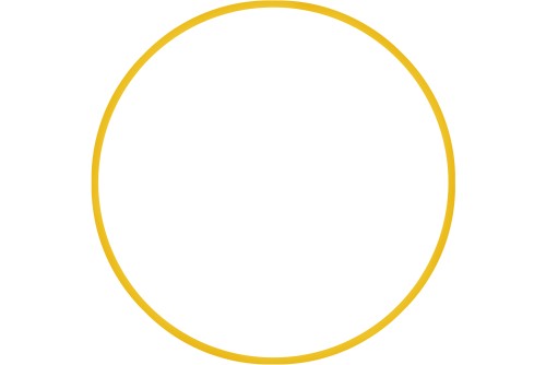 Amila Χούλα-Χουπ Hq 60Cm - Φ19Mm - 230Gr, Κίτρινο (98806)