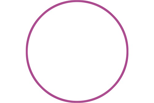 Amila Χούλα-Χουπ Hq 70Cm - Φ19Mm - 280Gr, Φούξια (98807)