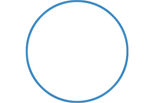 Amila Χούλα-Χουπ Hq 70Cm - Φ19Mm - 280Gr, Μπλε (98810)
