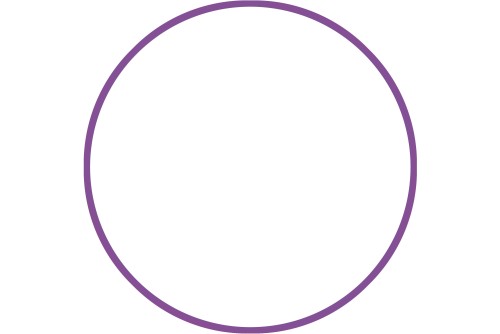 Amila Χούλα-Χουπ Hq 70Cm - Φ19Mm - 280Gr, Μωβ (98813)
