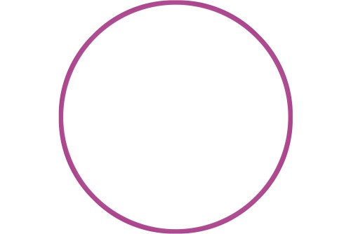 Amila Χούλα Χουπ Hq 80Cm - Φ19Mm - 330Gr, Φούξια (98815)
