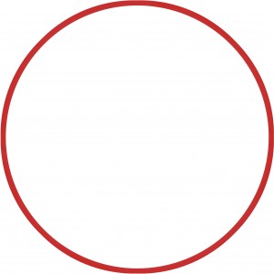 Amila Χούλα Χουπ Hq 80Cm - Φ19Mm - 330Gr, Κόκκινο (98817)