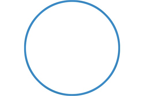 Amila Χούλα Χουπ Hq 80Cm - Φ19Mm - 330Gr, Μπλε (98818)