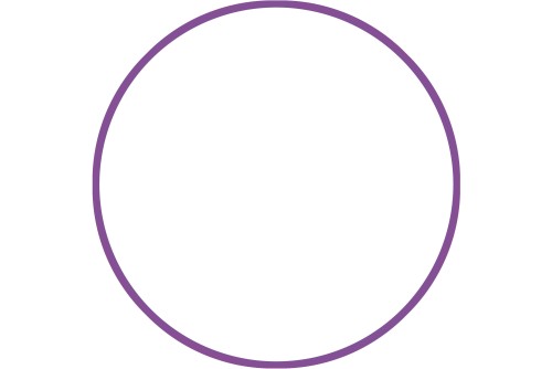 Amila Χούλα Χουπ Hq 80Cm - Φ19Mm - 330Gr, Μωβ (98819)