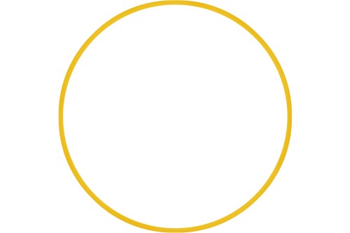 Amila Χούλα Χουπ Hq 80Cm - Φ19Mm - 330Gr, Κίτρινο (98820)