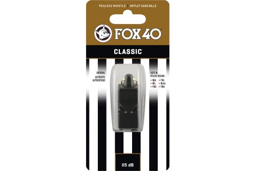 Amila Σφυρίχτρα Fox40 Classic Μαύρη (99000008)