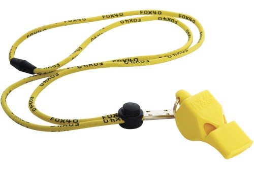 Amila Σφυρίχτρα Fox40 Classic Safety Κίτρινη Με Κορδόνι (99030208)