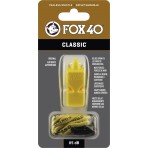 Amila Σφυρίχτρα Fox40 Classic Safety Κίτρινη Με Κορδόνι (99030208)