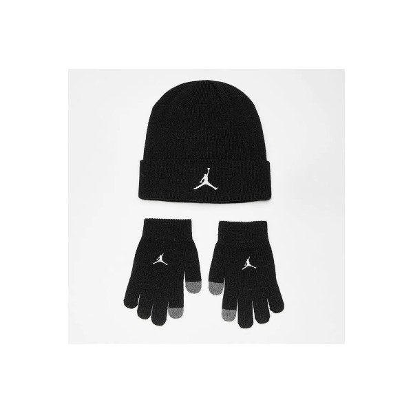 Jordan Essentials Set Σκουφάκι Χειμερινό Με Γάντια (9A0836 023)