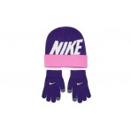 Nike 2-Piece Set Σκουφάκι-Γάντια Χειμερινά (9A3045 P6C)
