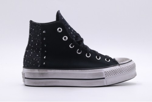 Converse Chuck Taylor All Star Lift Hi Platform Chrome Sneakers (A06450C)