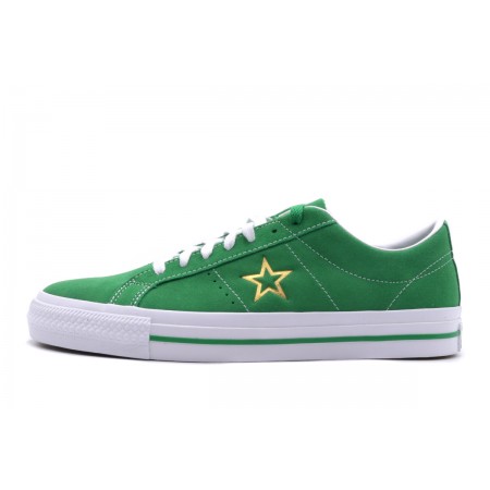 Converse One Star Pro Suede Ανδρικά Παπούτσια Πράσινα & Λευκά