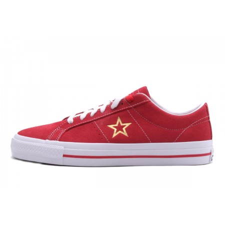 Converse One Star Pro Suede Ανδρικά Παπούτσια Κόκκινα