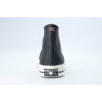 Converse Chuck 70 Leather Ανδρικά Δερμάτινα Sneakers Μαύρα, Εκρού