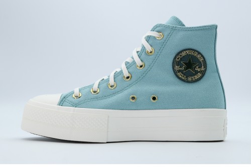 Converse Chuck Taylor All Star Lift Platform Gold Sneakers (A11495C)