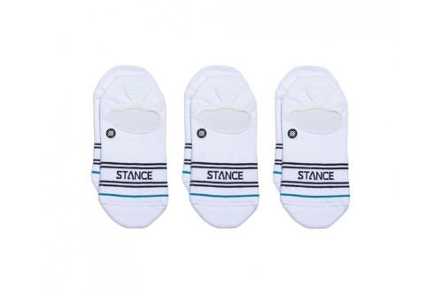 Stance Basic No Show Κάλτσες Κοντές 3 Ζευγάρια (A145D20SRO-WHT)