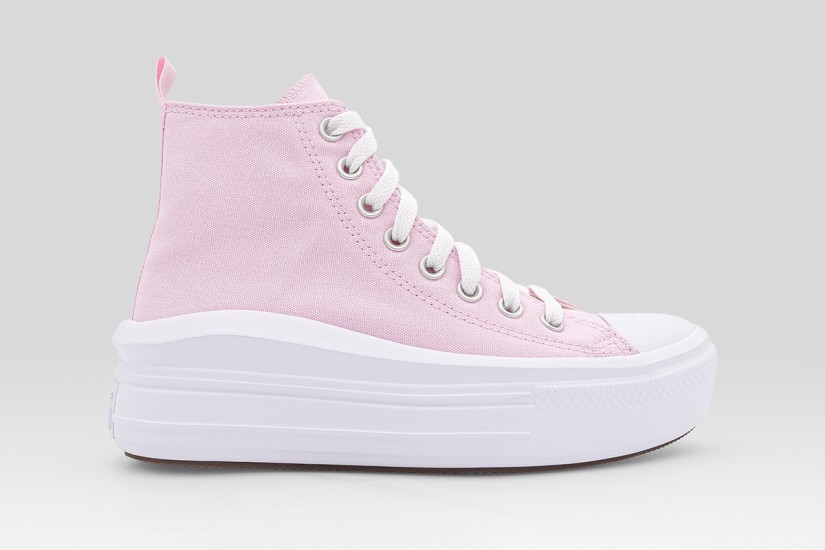 Converse Chuck Taylor All Star Move Platform Canvas Sneakers Ροζ, Λευκά