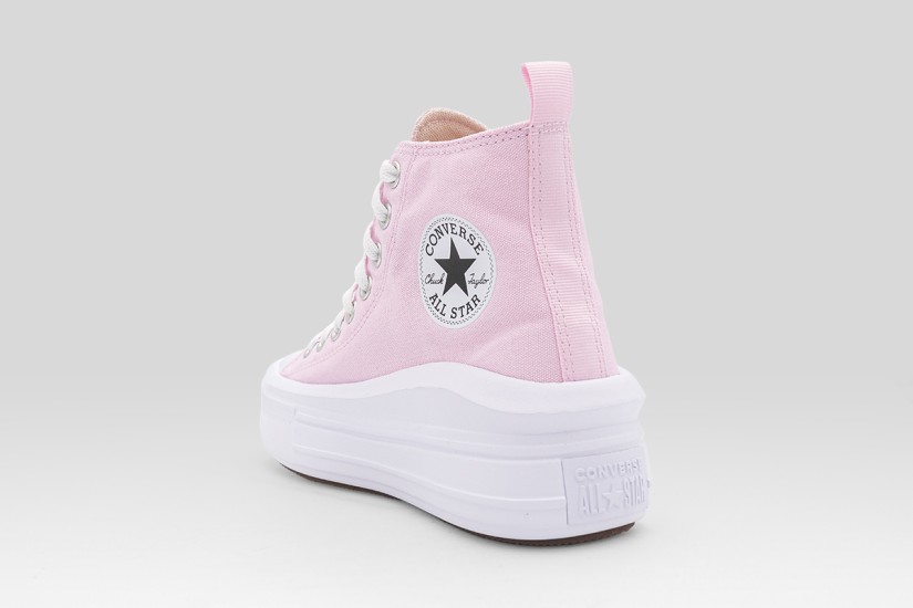Converse Chuck Taylor All Star Move Platform Canvas Sneakers Ροζ, Λευκά