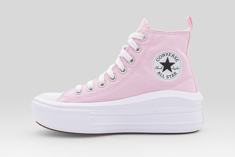 Converse Chuck Taylor All Star Move Platform Canvas Sneakers Ροζ, Λευκά