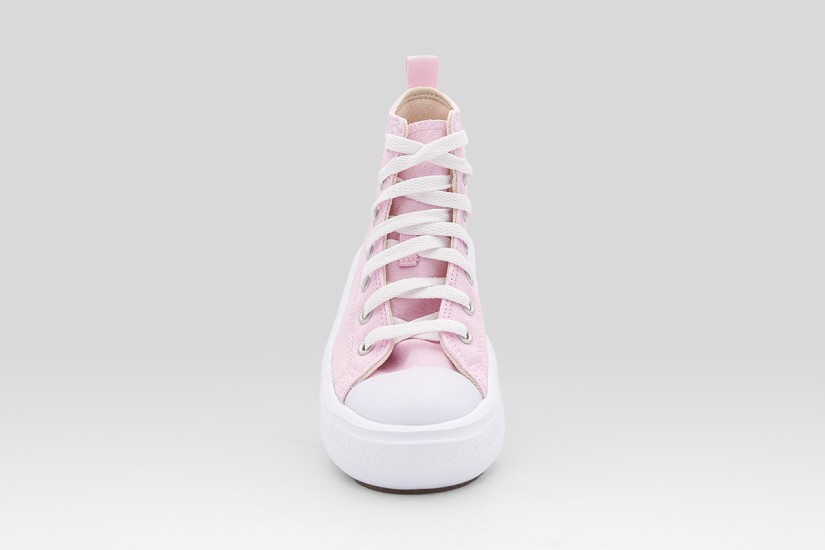 Converse Chuck Taylor All Star Move Platform Canvas Παιδικά Sneakers Ροζ, Λευκά