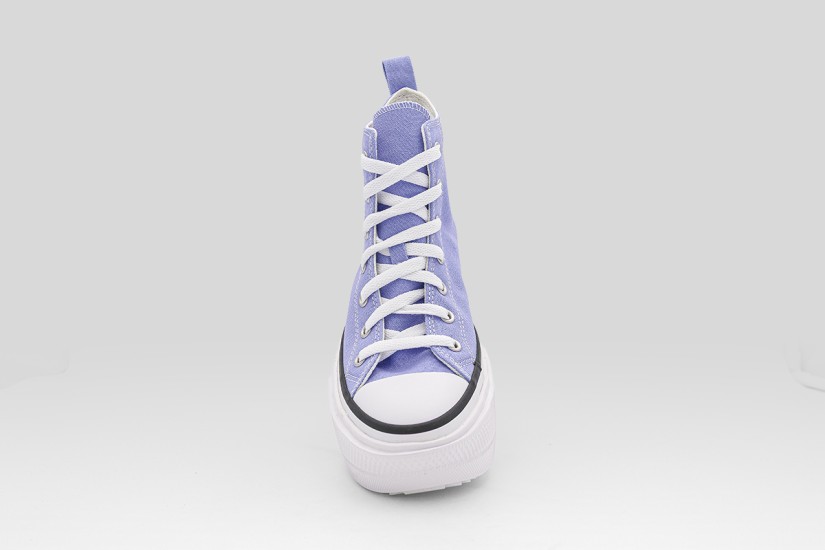 Converse Chuck Taylor All Star Lift Double Stack Platform Sneakers Λιλά, Λευκά