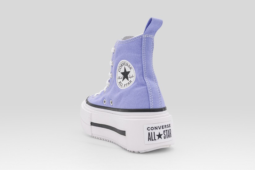 Converse Chuck Taylor All Star Lift Double Stack Platform Sneakers Λιλά, Λευκά
