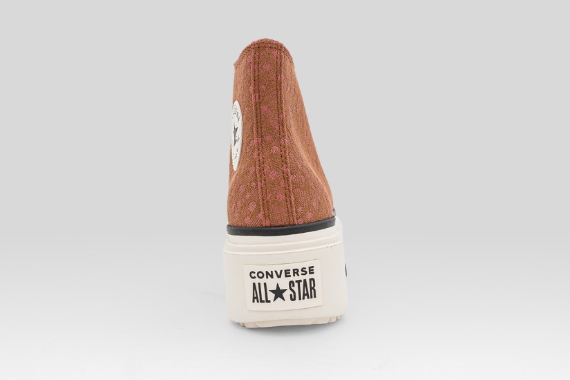 Converse Chuck Taylor All Star Lift Double Stack Platform Deer Sneakers Καφέ, Εκρού
