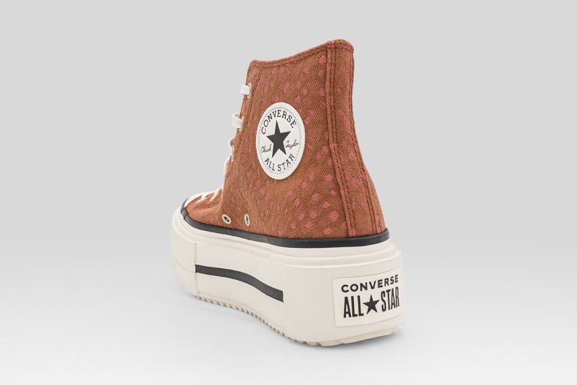 Converse Chuck Taylor All Star Lift Double Stack Platform Deer Sneakers Καφέ, Εκρού
