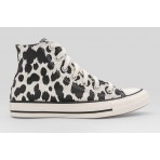 Converse Chuck Taylor All Star High Cow Print Sneakers Εκρού, Μαύρα