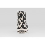 Converse Chuck Taylor All Star High Cow Print Sneakers Εκρού, Μαύρα