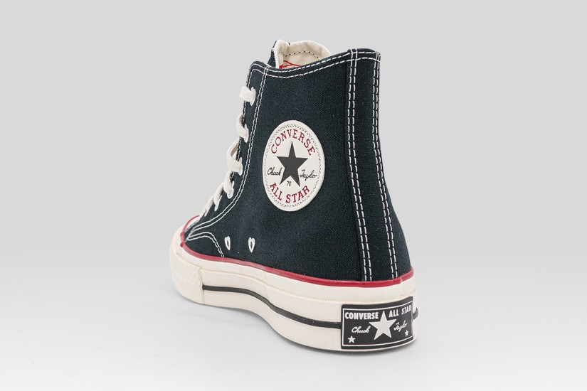 Converse Chuck 70 Hearts Sneakers Μαύρα, Κόκκινα