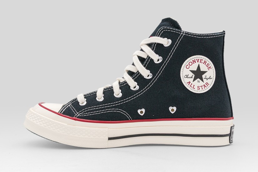 Converse Chuck 70 Hearts Sneakers Μαύρα, Κόκκινα