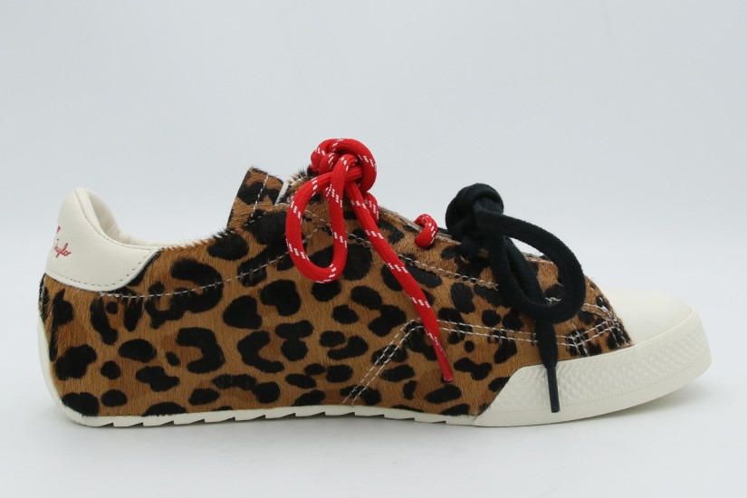Converse Chuck Taylor Low Leopard Pony Hair Γυναικεία Sneakers Λεοπάρ