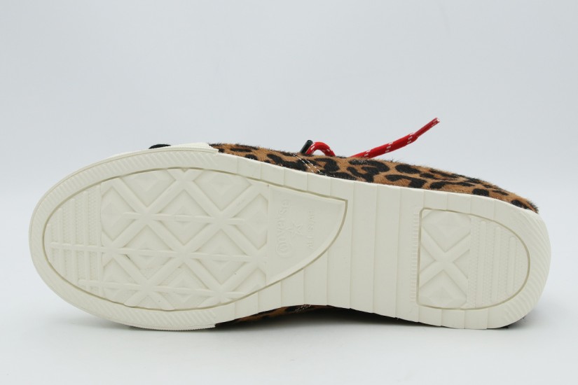 Converse Chuck Taylor Low Leopard Pony Hair Γυναικεία Sneakers Λεοπάρ