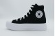 Converse Day One Platform High Γυναικεία Sneakers Μαύρα, Λευκά