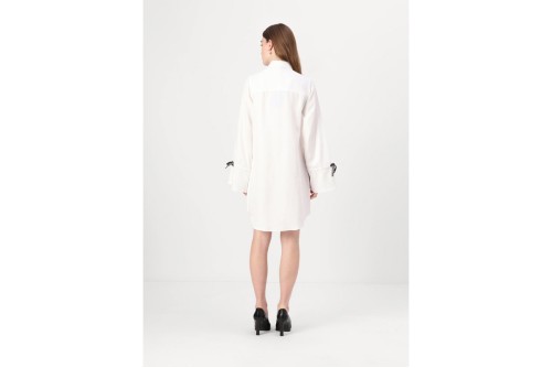 Karl Lagerfeld Tied Sleeve Φόρεμα Mini Γυναικείο (A1W13003 100)