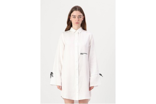 Karl Lagerfeld Tied Sleeve Φόρεμα Mini Γυναικείο (A1W13003 100)