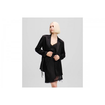 Karl Lagerfeld Satin Tied Σακάκι Γυναικείο 